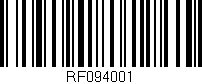 Código de barras (EAN, GTIN, SKU, ISBN): 'RF094001'