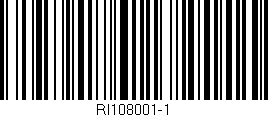 Código de barras (EAN, GTIN, SKU, ISBN): 'RI108001-1'