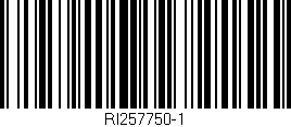 Código de barras (EAN, GTIN, SKU, ISBN): 'RI257750-1'