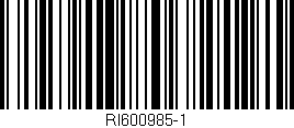 Código de barras (EAN, GTIN, SKU, ISBN): 'RI600985-1'