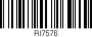 Código de barras (EAN, GTIN, SKU, ISBN): 'RI7576'