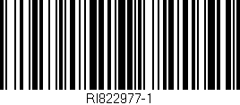 Código de barras (EAN, GTIN, SKU, ISBN): 'RI822977-1'