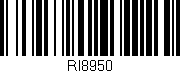 Código de barras (EAN, GTIN, SKU, ISBN): 'RI8950'