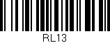 Código de barras (EAN, GTIN, SKU, ISBN): 'RL13'