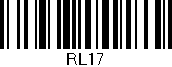 Código de barras (EAN, GTIN, SKU, ISBN): 'RL17'