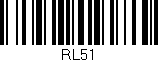 Código de barras (EAN, GTIN, SKU, ISBN): 'RL51'