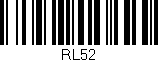Código de barras (EAN, GTIN, SKU, ISBN): 'RL52'