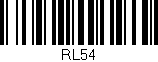 Código de barras (EAN, GTIN, SKU, ISBN): 'RL54'