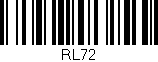 Código de barras (EAN, GTIN, SKU, ISBN): 'RL72'