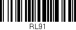 Código de barras (EAN, GTIN, SKU, ISBN): 'RL91'