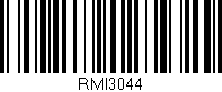 Código de barras (EAN, GTIN, SKU, ISBN): 'RMI3044'