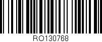 Código de barras (EAN, GTIN, SKU, ISBN): 'RO130768'