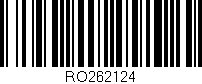 Código de barras (EAN, GTIN, SKU, ISBN): 'RO262124'