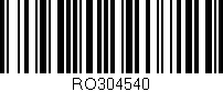 Código de barras (EAN, GTIN, SKU, ISBN): 'RO304540'