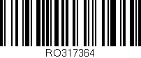 Código de barras (EAN, GTIN, SKU, ISBN): 'RO317364'
