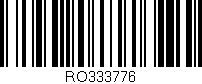 Código de barras (EAN, GTIN, SKU, ISBN): 'RO333776'
