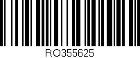 Código de barras (EAN, GTIN, SKU, ISBN): 'RO355625'