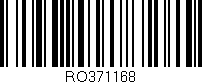 Código de barras (EAN, GTIN, SKU, ISBN): 'RO371168'