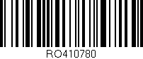 Código de barras (EAN, GTIN, SKU, ISBN): 'RO410780'