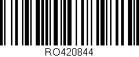 Código de barras (EAN, GTIN, SKU, ISBN): 'RO420844'