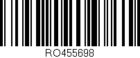 Código de barras (EAN, GTIN, SKU, ISBN): 'RO455698'