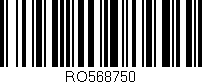 Código de barras (EAN, GTIN, SKU, ISBN): 'RO568750'