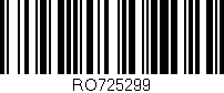 Código de barras (EAN, GTIN, SKU, ISBN): 'RO725299'