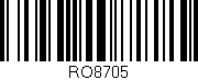 Código de barras (EAN, GTIN, SKU, ISBN): 'RO8705'