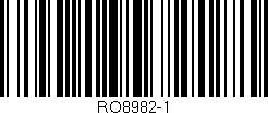 Código de barras (EAN, GTIN, SKU, ISBN): 'RO8982-1'