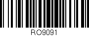 Código de barras (EAN, GTIN, SKU, ISBN): 'RO9091'
