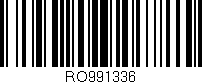 Código de barras (EAN, GTIN, SKU, ISBN): 'RO991336'