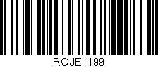 Código de barras (EAN, GTIN, SKU, ISBN): 'ROJE1199'