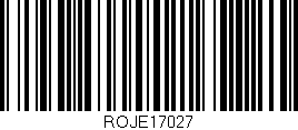Código de barras (EAN, GTIN, SKU, ISBN): 'ROJE17027'