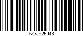 Código de barras (EAN, GTIN, SKU, ISBN): 'ROJE25046'