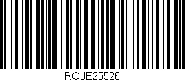 Código de barras (EAN, GTIN, SKU, ISBN): 'ROJE25526'