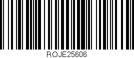 Código de barras (EAN, GTIN, SKU, ISBN): 'ROJE25606'