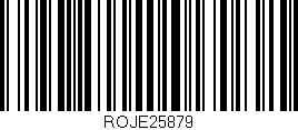 Código de barras (EAN, GTIN, SKU, ISBN): 'ROJE25879'