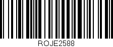 Código de barras (EAN, GTIN, SKU, ISBN): 'ROJE2588'