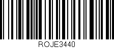 Código de barras (EAN, GTIN, SKU, ISBN): 'ROJE3440'