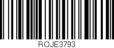 Código de barras (EAN, GTIN, SKU, ISBN): 'ROJE3793'