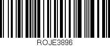Código de barras (EAN, GTIN, SKU, ISBN): 'ROJE3896'