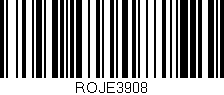 Código de barras (EAN, GTIN, SKU, ISBN): 'ROJE3908'