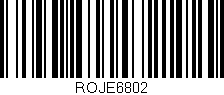 Código de barras (EAN, GTIN, SKU, ISBN): 'ROJE6802'