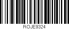Código de barras (EAN, GTIN, SKU, ISBN): 'ROJE9324'