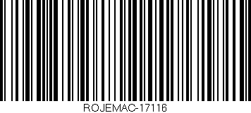 Código de barras (EAN, GTIN, SKU, ISBN): 'ROJEMAC-17116'