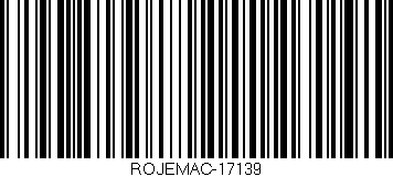 Código de barras (EAN, GTIN, SKU, ISBN): 'ROJEMAC-17139'