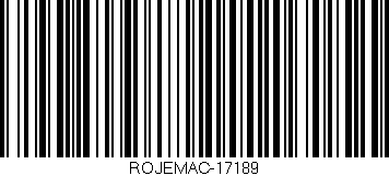 Código de barras (EAN, GTIN, SKU, ISBN): 'ROJEMAC-17189'