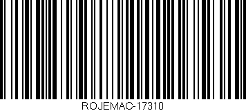 Código de barras (EAN, GTIN, SKU, ISBN): 'ROJEMAC-17310'