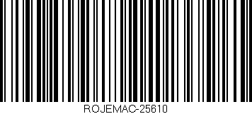 Código de barras (EAN, GTIN, SKU, ISBN): 'ROJEMAC-25610'