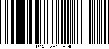 Código de barras (EAN, GTIN, SKU, ISBN): 'ROJEMAC-25740'